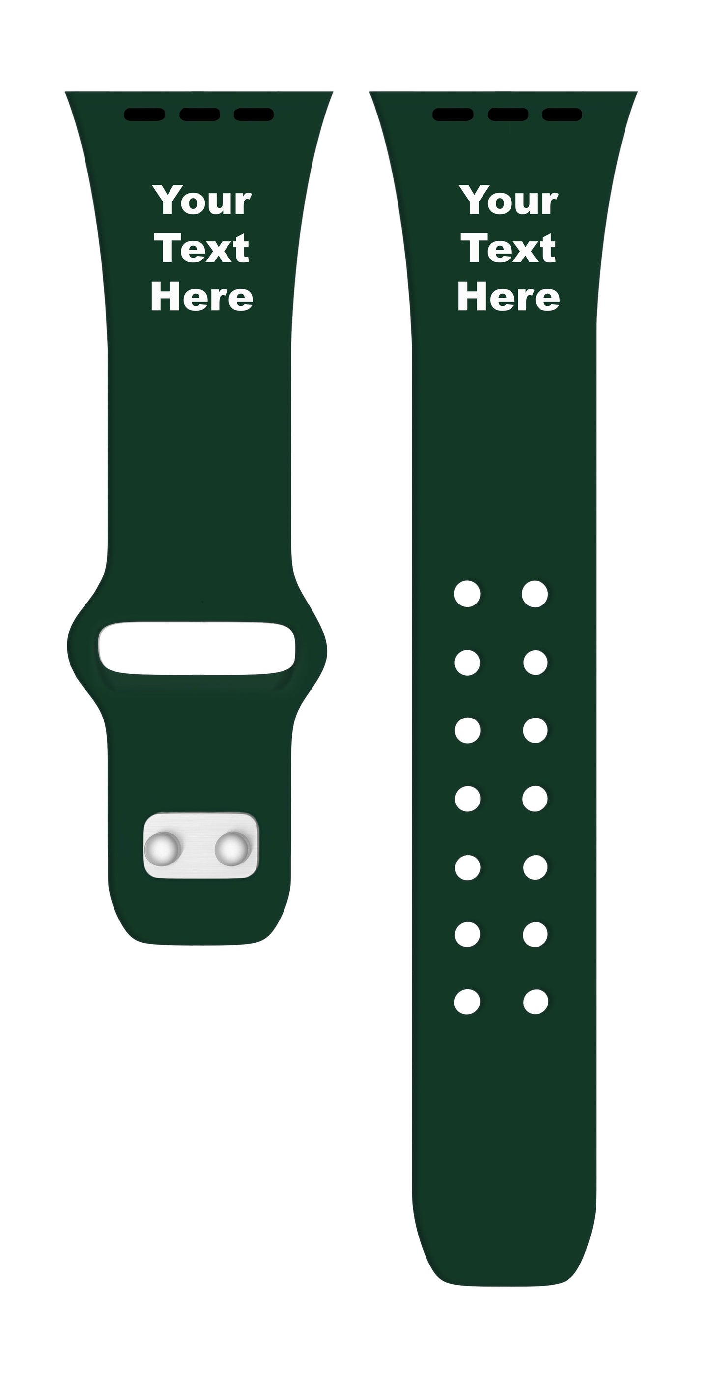 Custom Text HD Watch Band Compatible with Apple Watch