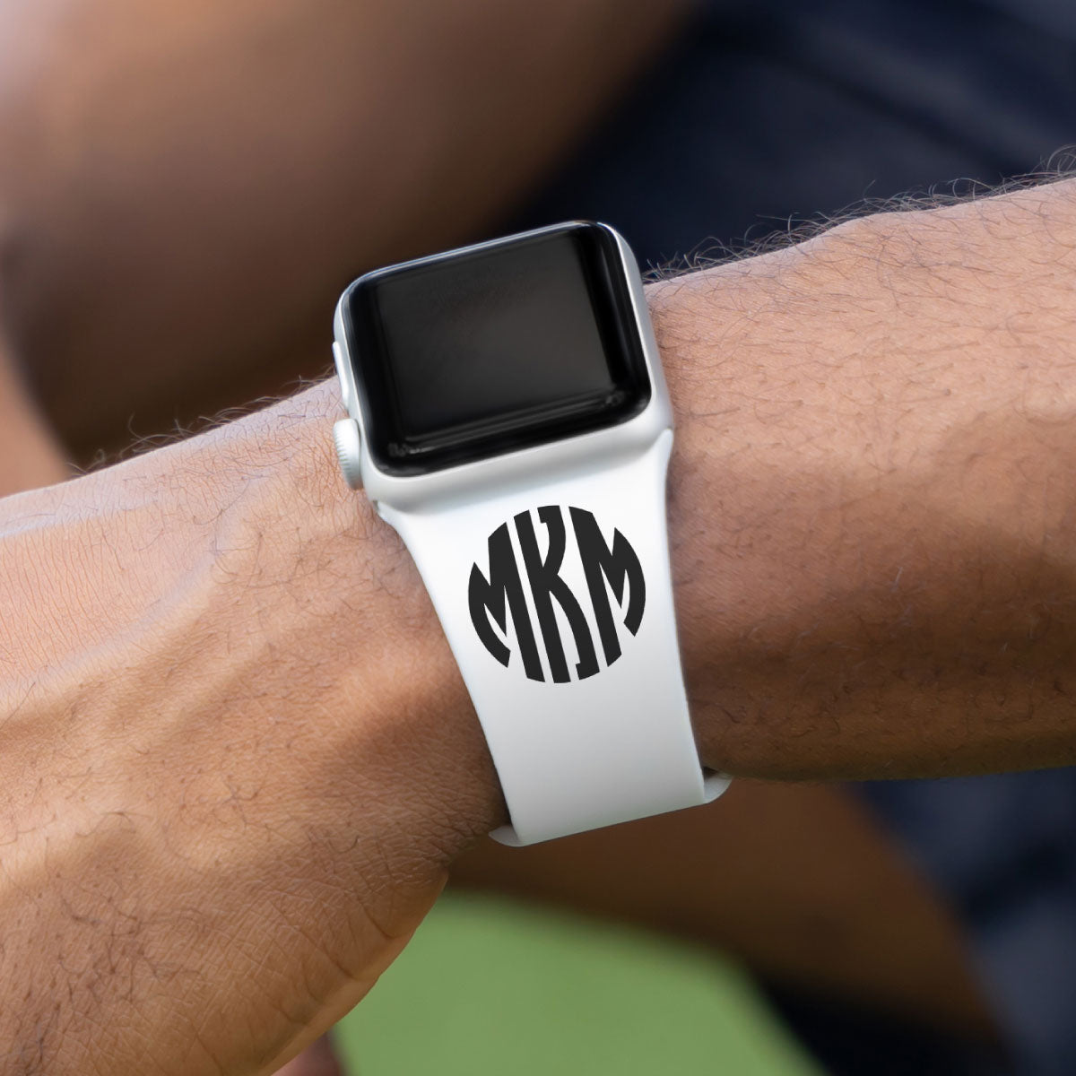 Custom Monogram HD Watch Band Compatible with Apple Watch