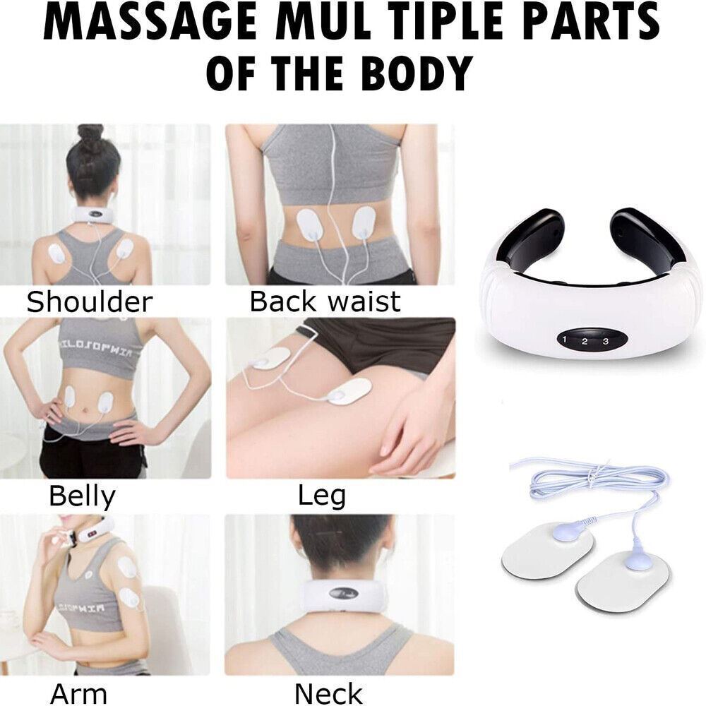 Electric Cervical Pulse Neck Massager Back Shoulder Muscle Relax