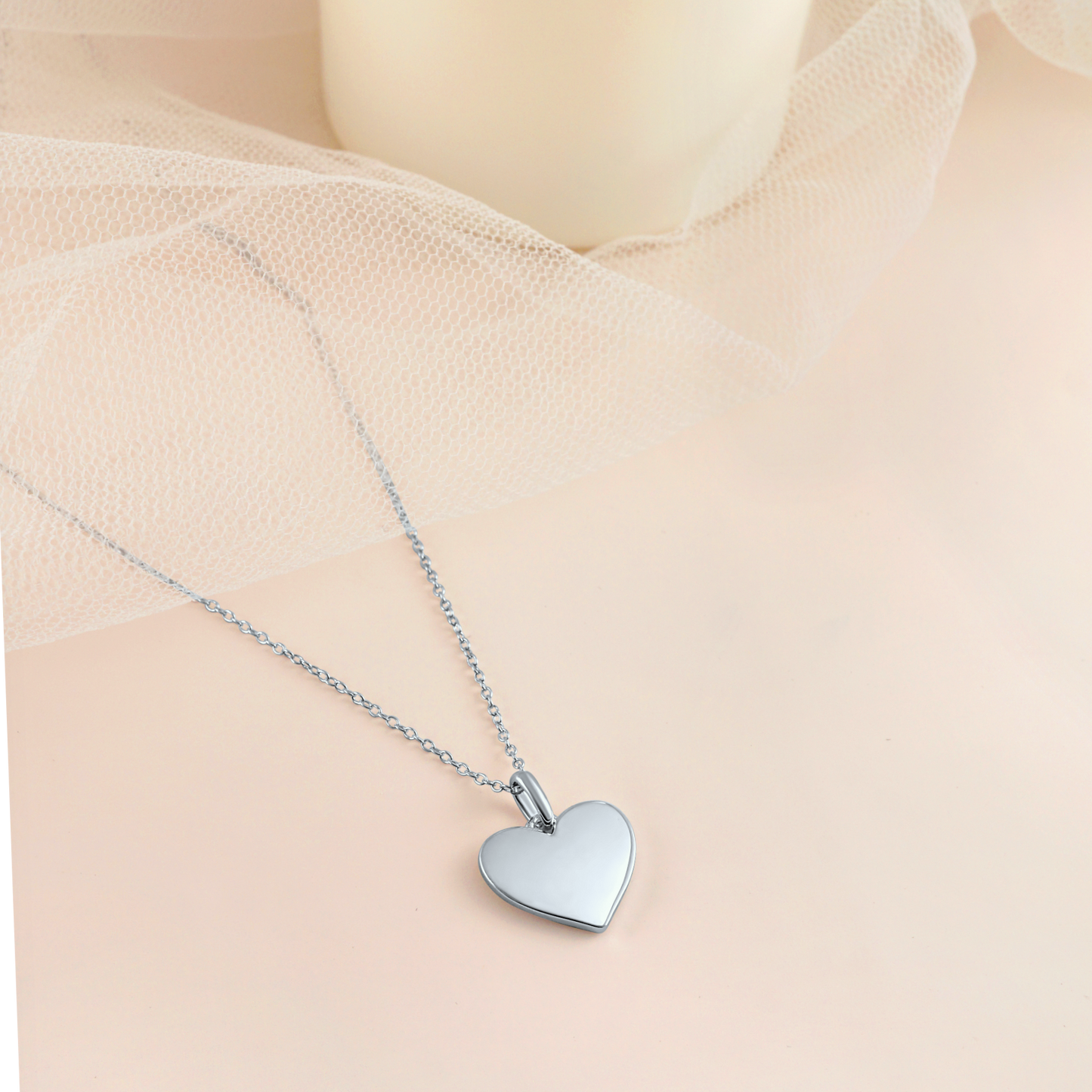 Silver Starry Heart Necklace