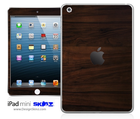 Dark Rich Wood iPad Skin