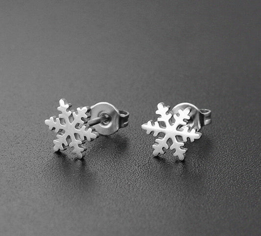 Fashion Snowflake Stud Earrings Christmas Earrings